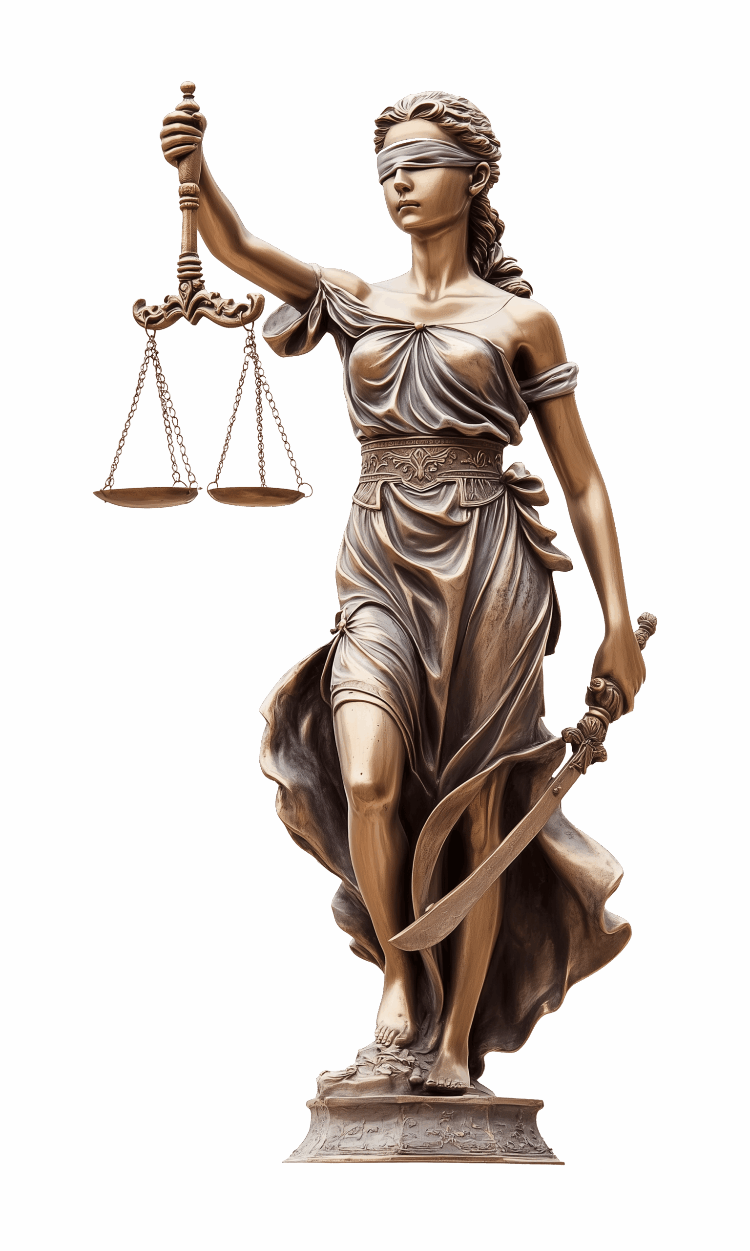 statuette représentant la justice